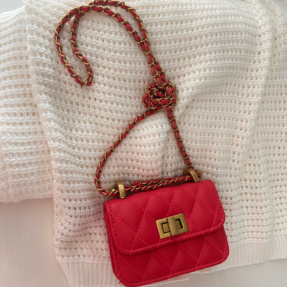 Pink mini purse
